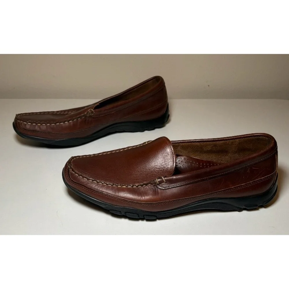 Allen Edmonds 'BOULDER' Leather Loafer Shoes | Brown | Size 10.5